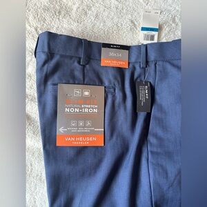 Van Heusen Traveler Slim Fit Navy Pants